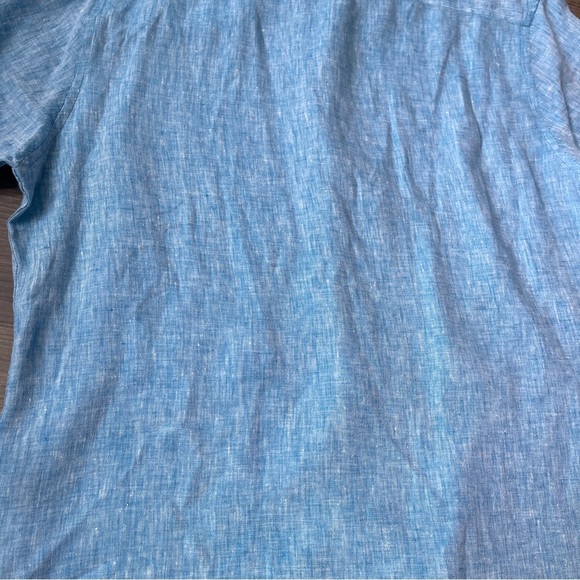 Report Collection Heritage 100% Linen Short Sleeve Button-Up Shirt - Picture 9 of 11